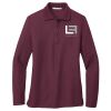 Women's Silk Touch Long Sleeve Polo Thumbnail